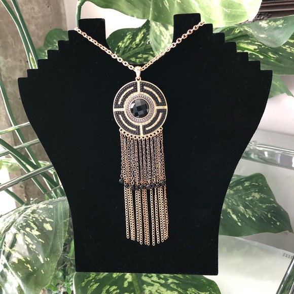 Charming Charlie Jewelry - Necklace Black & Gold